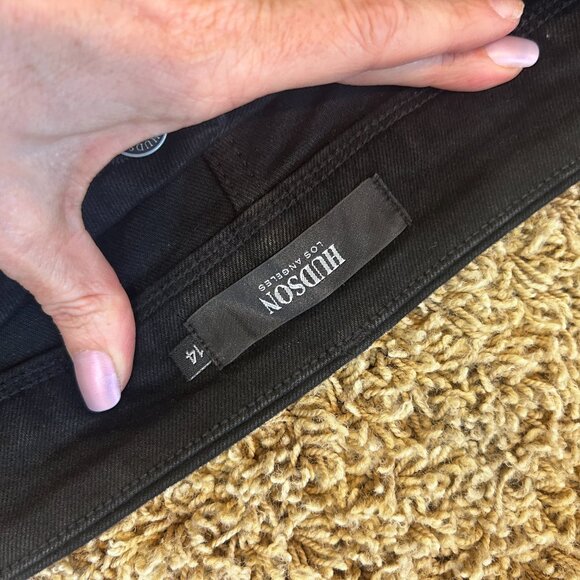 NWT Hudson Women's Slim Straight Black Jeans in Size 14 New with Tags! - Picture 6 of 7